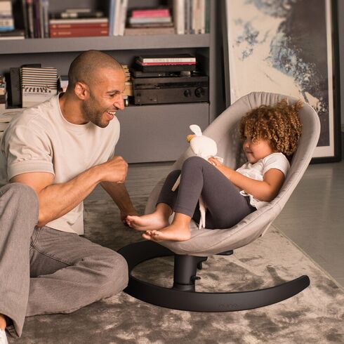 Sezlong Nuna LEAF Grow Driftwood, Culoare: Gri deschis,poza 7