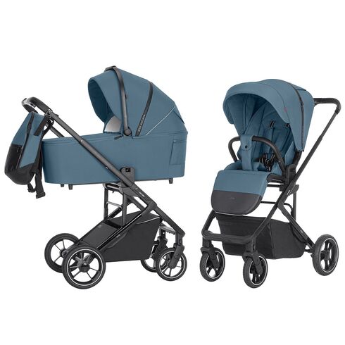Carucior troller reversibil (max. 22 Kg) Carrello ALFA 2 in 1 Indigo Blue, Culoare: Blue, Model: 2 in 1