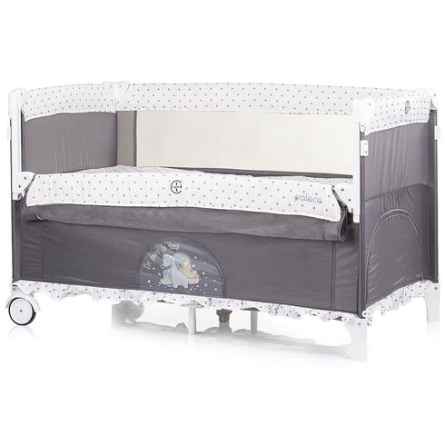 Patut pliabil Chipolino Palace Dino grey, Culoare: Gri, Dimensiuni: 120x60,poza 6