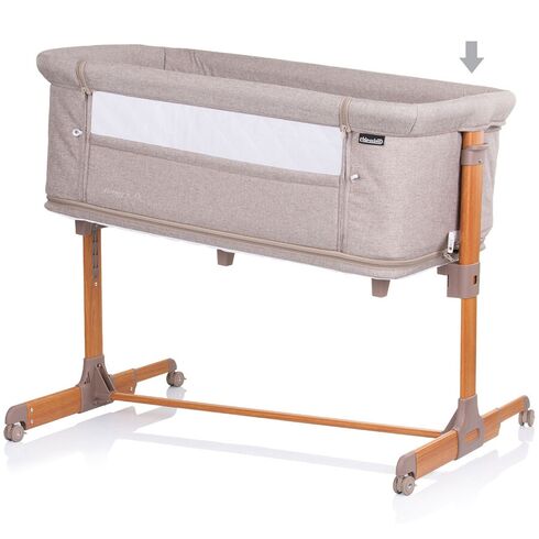 Patut Co-Sleeper si Tarc Chipolino Mommy 'n Me beige wood, Culoare: Bej, Dimensiuni: 90x50,poza 6