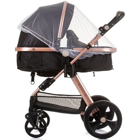 Carucior Chipolino Havana 2 in 1 obsidian gold, Culoare: Negru/Auriu, Model: 2 in 1 - poza 11 - ExclusivMAG.ro