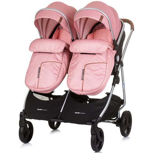 Carucior gemeni Chipolino Duo Smart 2 in 1 flamingo, Culoare: Roz, Model: gemeni - poza 8 - ExclusivMAG.ro