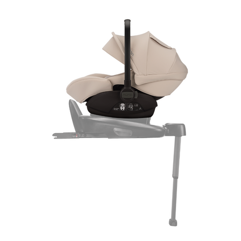 Scoica auto i-size Nuna ARRA Next Biscotti + Baza isofix BASE next i-Size, testata ADAC, Culoare: Bej, Grupa: 0-13kg (0 luni - 12 luni),poza 2