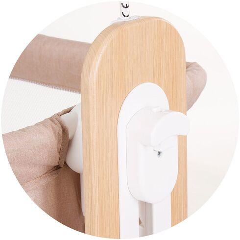 Patut Co-Sleeper Chipolino Heart 2 Heart sand, Culoare: Crem, Dimensiuni: 90x50,poza 7