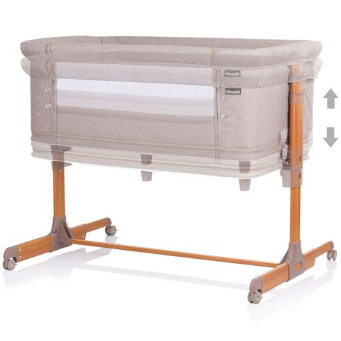 Patut Co-Sleeper si Tarc Chipolino Mommy 'n Me beige wood, Culoare: Bej, Dimensiuni: 90x50,poza 5