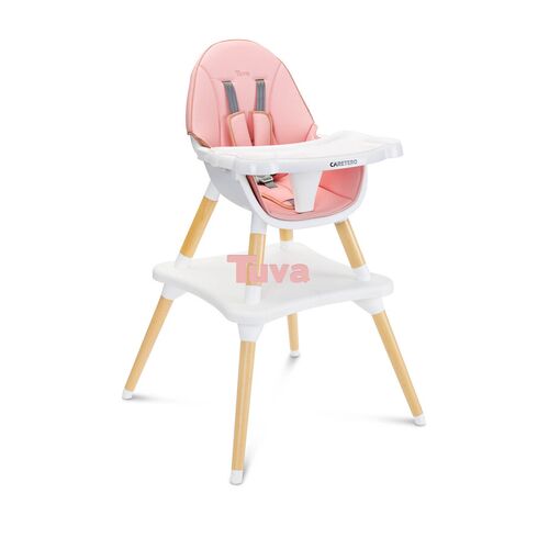 Scaun de masa transformabil Caretero TUVA Pink, Culoare: Roz,poza 2  - ExclusivMAG.ro Scaun de masa transformabil Caretero TUVA Pink, Culoare: Roz,poza 2