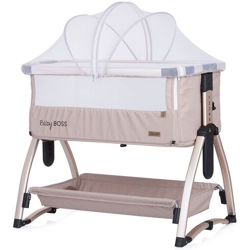 Patut Co-Sleeper Chipolino Baby Boss humus, Culoare: Crem, Dimensiuni: 95x65,poza 3  - ExclusivMAG.ro Patut Co-Sleeper Chipolino Baby Boss humus, Culoare: Crem, Dimensiuni: 95x65,poza 3