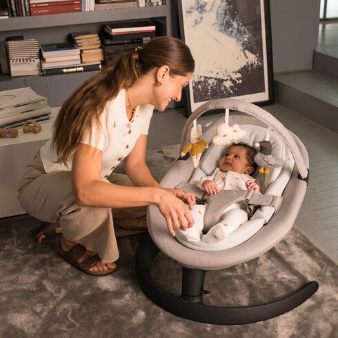 Sezlong Nuna LEAF Grow Driftwood, Culoare: Gri deschis,poza 6