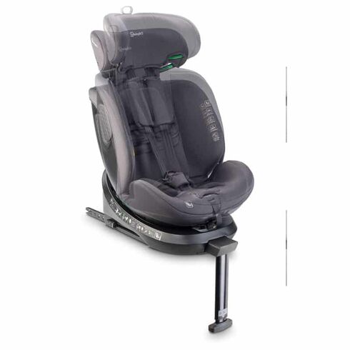 Scaun auto rotativ cu isofix, BabyGo MOVE360 Green, 40-150 cm, certificat R129, Culoare: Verde, Grupa: 0-36kg (0 luni - 12 ani),poza 6