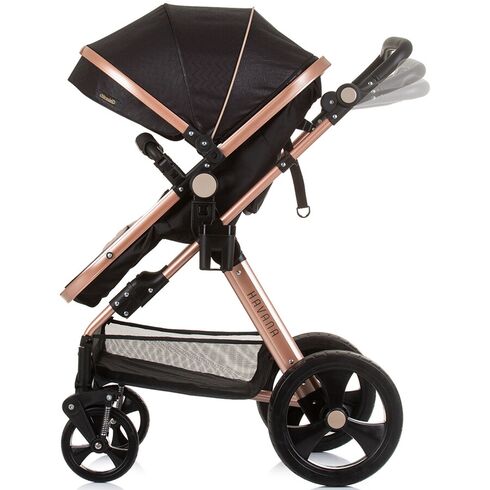 Carucior Chipolino Havana 2 in 1 obsidian gold, Culoare: Negru/Auriu, Model: 2 in 1 - poza 7 - ExclusivMAG.ro