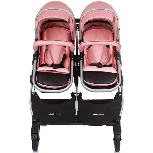 Carucior gemeni Chipolino Duo Smart 2 in 1 flamingo, Culoare: Roz, Model: gemeni - poza 9 - ExclusivMAG.ro