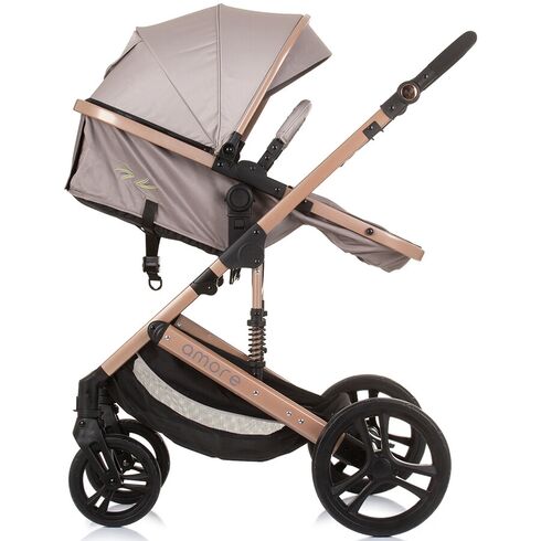 Carucior Chipolino Amore 2 in 1 macadamia, Culoare: Crem, Model: 2 in 1,poza 7