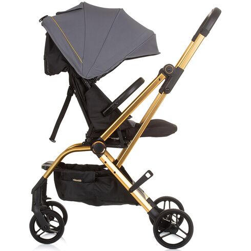 Carucior Chipolino Twister granite cu sezut rotativ, Culoare: Gri, Model: sport,poza 5