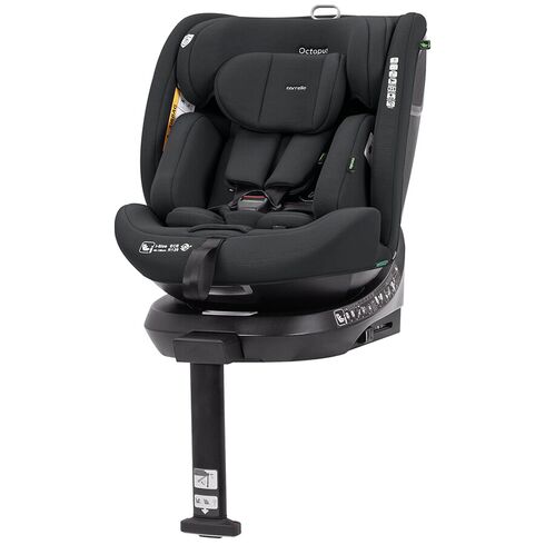 Scaun auto rotativ 360° SPS Carrello OCTOPUS i-SIZE 40-150 cm ISOFIX Deepwater Grey, Culoare: Gri/Negru, Grupa: 0-36kg (0 luni - 12 ani)