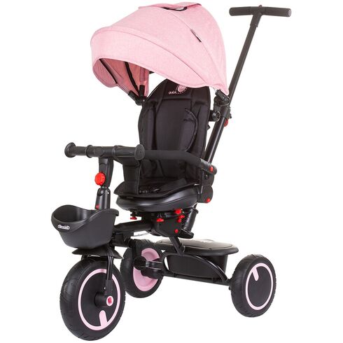 Tricicleta pliabila Chipolino Quick Fold cu sezut reversibil rose water, Culoare: Roz