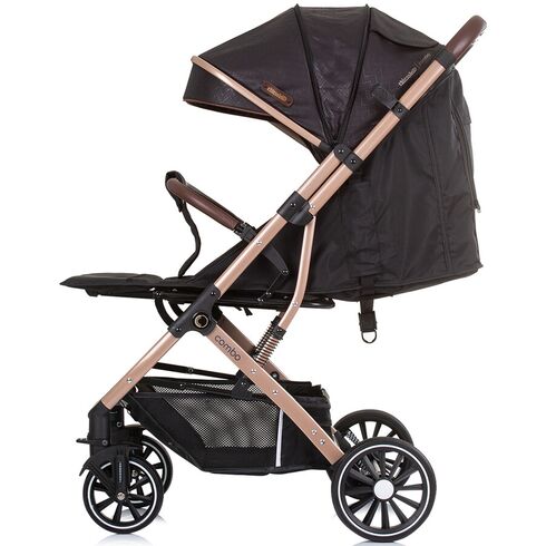 Carucior sport Chipolino Combo obsidian gold, Culoare: Negru/Auriu, Model: sport - poza 6 - ExclusivMAG.ro