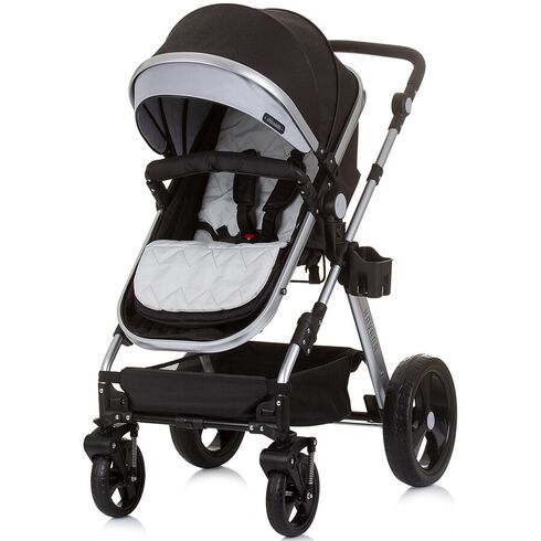 Carucior Chipolino Havana 3 in 1 obsidian silver, Culoare: Gri/Negru, Model: 3 in 1,poza 4