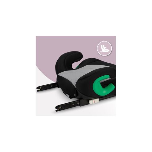 Inaltator auto cu isofix, i-size 135-150 cm , Momi Venko - Grey, Culoare: Gri, Grupa: 22-36kg (6 ani - 12 ani),poza 3