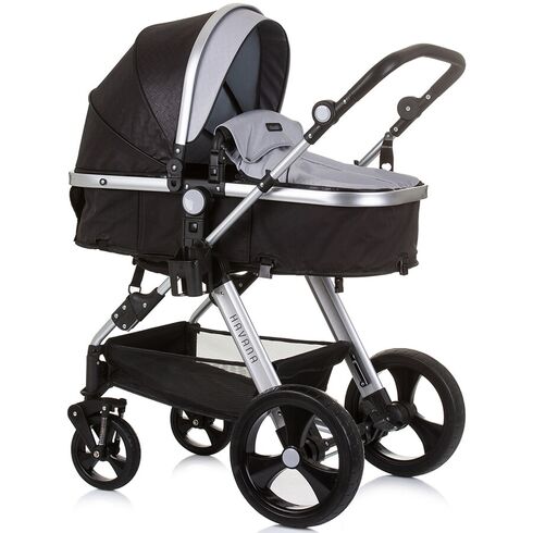 Carucior Chipolino Havana 3 in 1 obsidian silver, Culoare: Gri/Negru, Model: 3 in 1,poza 3