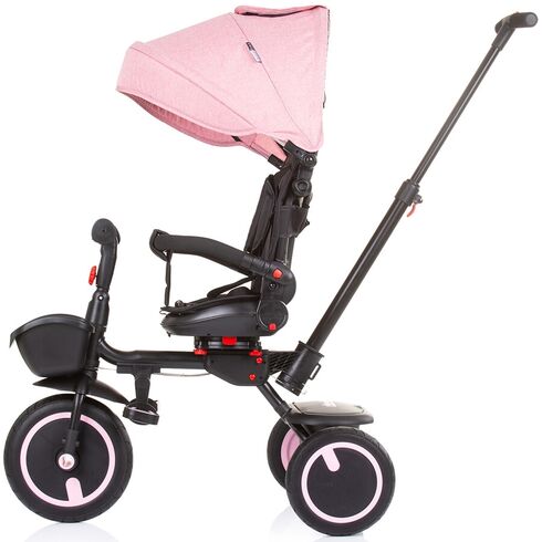 Tricicleta pliabila Chipolino Quick Fold cu sezut reversibil rose water, Culoare: Roz,poza 3