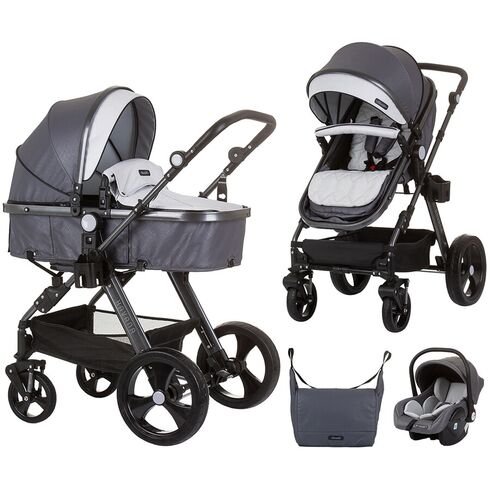 Carucior Chipolino Havana 3 in 1 silver grey, Culoare: Gri, Model: 3 in 1,poza 2