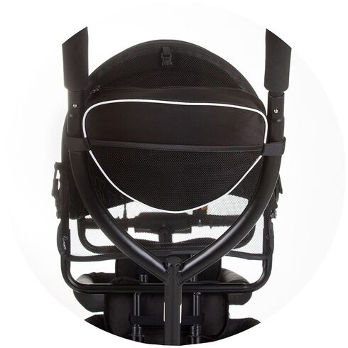 Tricicleta gemeni Chipolino 2Play obsidian leaves, Culoare: Negru,poza 8