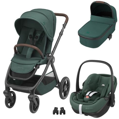 Sistem 3in1 Maxi-Cosi OXFORD + Oria + Pebble 360 PRO2 ESSENTIAL GREEN, Culoare: Verde, Model: 3 in 1