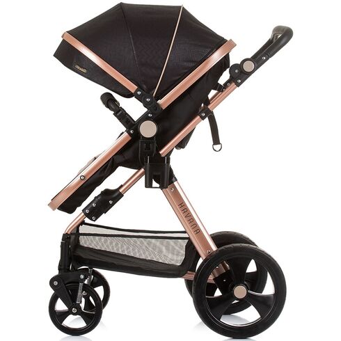 Carucior Chipolino Havana 3 in 1 obsidian gold, Culoare: Negru/Auriu, Model: 3 in 1 - poza 7 - ExclusivMAG.ro