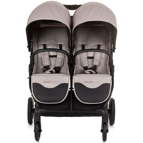 Carucior gemeni Chipolino Top Stars macadamia, Culoare: Crem, Model: gemeni,poza 4