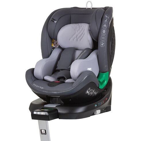 Scaun auto Chipolino Maximus I-Size 40-150 cm granite cu sistem Isofix, Culoare: Gri, Grupa: 0-36kg (0 luni - 12 ani)