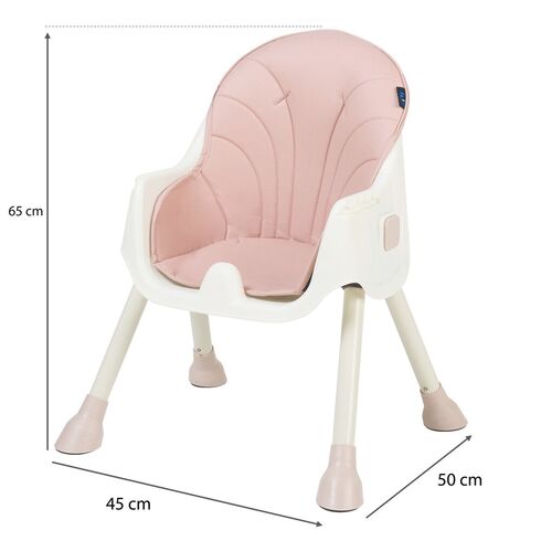 Scaun de masa 2 in 1 Juju Eat&Smile, Pink, Culoare: Roz,poza 6