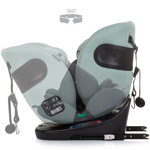 Scaun auto Chipolino Motion I-Size 40-150 cm pastel green cu sistem Isofix, Culoare: Verde, Grupa: 0-36kg (0 luni - 12 ani),poza 8