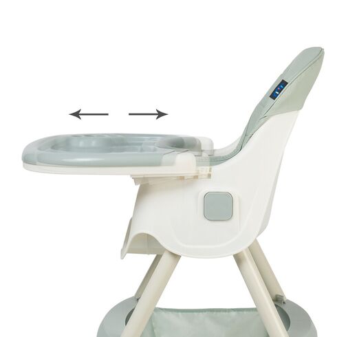 Scaun de masa 2 in 1 Juju Eat&Smile, Mint, Culoare: Verde,poza 4