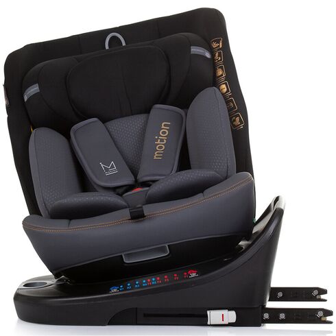 Scaun auto Chipolino Motion I-Size 40-150 cm obsidian cu sistem Isofix, Culoare: Negru, Grupa: 0-36kg (0 luni - 12 ani),poza 7  - ExclusivMAG.ro Scaun auto Chipolino Motion I-Size 40-150 cm obsidian cu sistem Isofix, Culoare: Negru, Grupa: 0-36kg (0 luni - 12 ani),poza 7