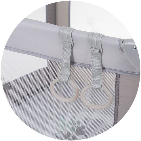 Tarc de joaca pliabil Chipolino Pop Up Koala grey, Culoare: Gri, Dimensiuni: 100x100 - poza 5 - ExclusivMAG.ro