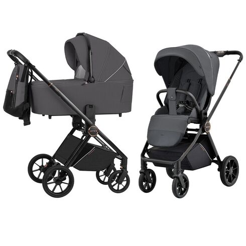 Carucior compact premium Carrello ULTRA 2 in 1 Sonic Grey, Culoare: Gri, Model: 2 in 1