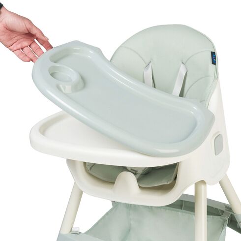 Scaun de masa 2 in 1 Juju Eat&Smile, Mint, Culoare: Verde,poza 5