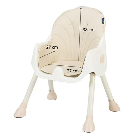Scaun de masa 2 in 1 Juju Eat&Smile, Beige, Culoare: Bej,poza 5