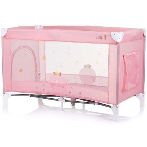 Patut pliabil Chipolino Capri Princess pink, Culoare: Roz, Dimensiuni: 120x60,poza 3