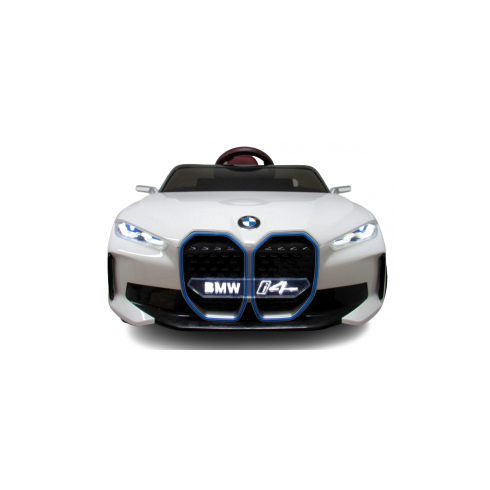 Masinuta electrica cu telecomanda, roti din spuma EVA, scaun din piele ecologica, varsta 1-5 ani, BMW I4 - Alb, Culoare: Alb, Capacitate acumulator: 12V,poza 3