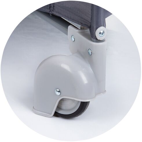 Patut pliabil cu saltea de infasat Chipolino Luna granite, Culoare: Gri/Negru, Dimensiuni: 120x60,poza 9