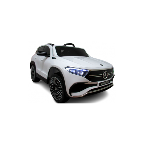 Masinuta electrica cu telecomanda, roti din spuma EVA, scaun din piele ecologica, varsta 1-5 ani, MERCEDES EQA250 - Alb, Culoare: Alb, Capacitate acumulator: 12V,poza 2
