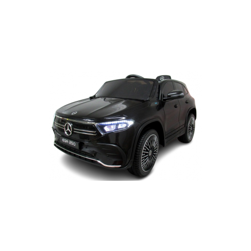 Masinuta electrica cu telecomanda, roti din spuma EVA, scaun din piele ecologica, varsta 1-5 ani, MERCEDES EQA250 - Negru, Culoare: Negru, Capacitate acumulator: 12V