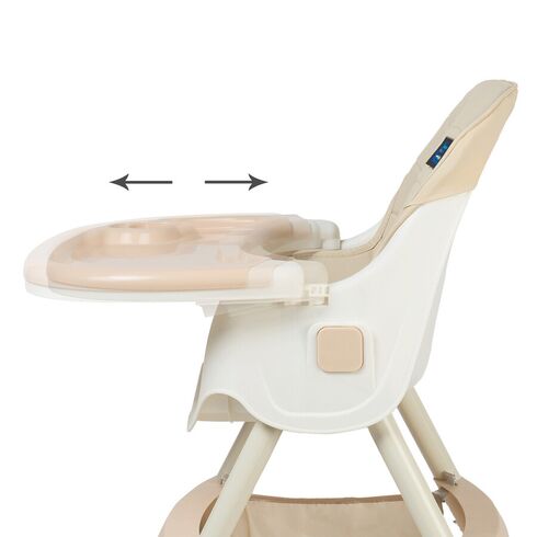 Scaun de masa 2 in 1 Juju Eat&Smile, Beige, Culoare: Bej,poza 4