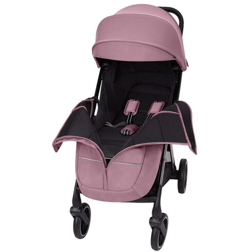 Carucior sport (max. 22 Kg) cu roti de cauciuc, pliere automata, protectie UV 50, Carrello DELTA Rose Pink, Culoare: Roz, Model: sport - poza 3 - ExclusivMAG.ro