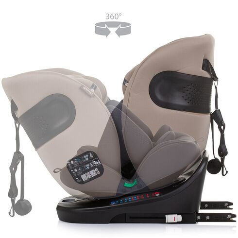 Scaun auto Chipolino Motion I-Size 40-150 cm macadamia cu sistem Isofix, Culoare: Crem, Grupa: 0-36kg (0 luni - 12 ani),poza 8  - ExclusivMAG.ro Scaun auto Chipolino Motion I-Size 40-150 cm macadamia cu sistem Isofix, Culoare: Crem, Grupa: 0-36kg (0 luni - 12 ani),poza 8