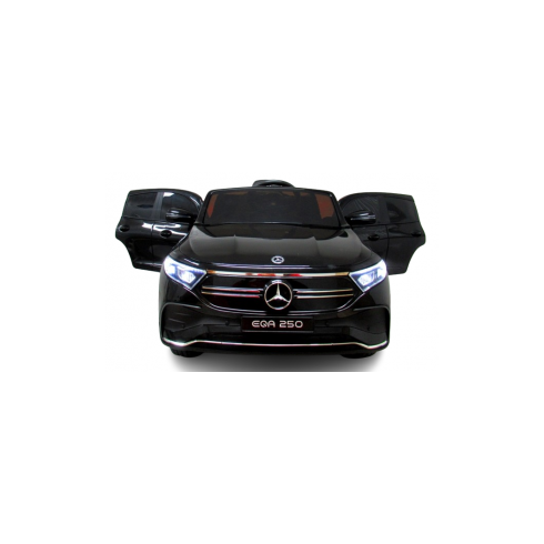 Masinuta electrica cu telecomanda, roti din spuma EVA, scaun din piele ecologica, varsta 1-5 ani, MERCEDES EQA250 - Negru, Culoare: Negru, Capacitate acumulator: 12V,poza 3
