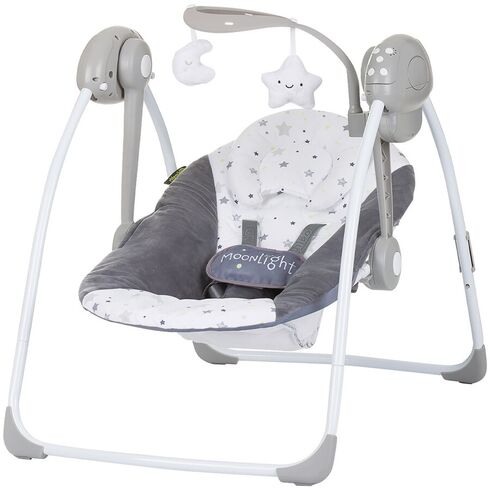 Leagan electric Chipolino Moonlight ash grey, Culoare: Gri,poza 2