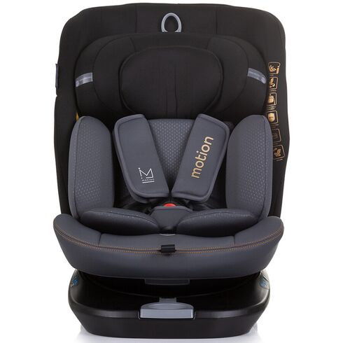 Scaun auto Chipolino Motion I-Size 40-150 cm obsidian cu sistem Isofix, Culoare: Negru, Grupa: 0-36kg (0 luni - 12 ani),poza 3  - ExclusivMAG.ro Scaun auto Chipolino Motion I-Size 40-150 cm obsidian cu sistem Isofix, Culoare: Negru, Grupa: 0-36kg (0 luni - 12 ani),poza 3