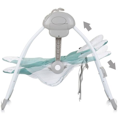 Leagan electric Chipolino Moonlight pastel green, Culoare: Verde,poza 4